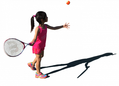 Girl playing tennis 26